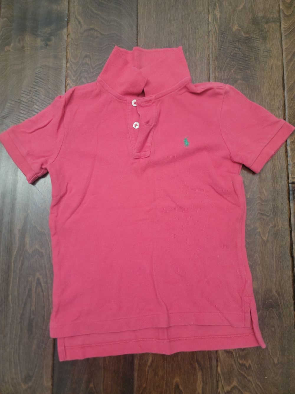 Ralph Lauren Kids Coral Pink Polo with Embroidered Pony